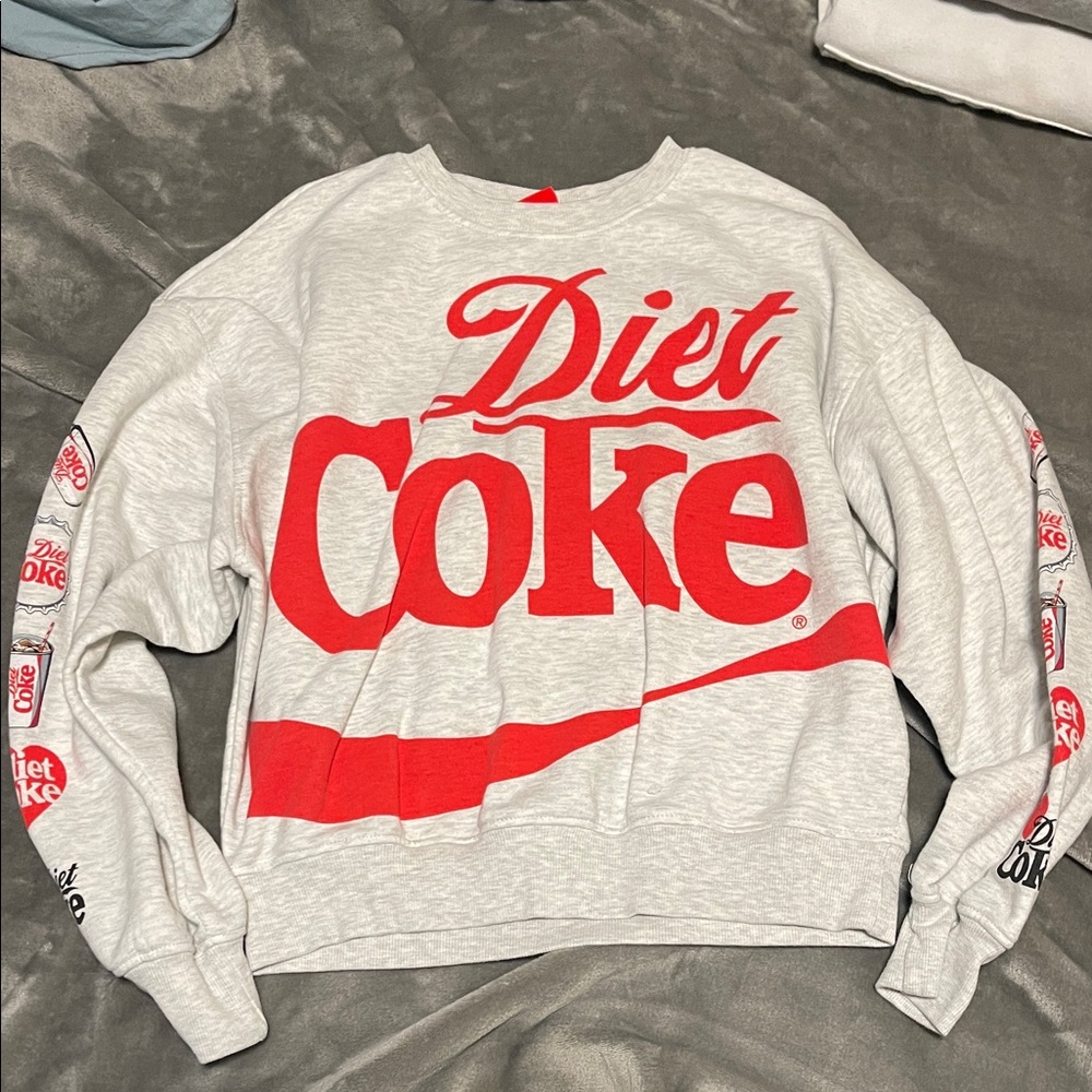 Diet Coke Red and Grey Crewneck Sweatshirt